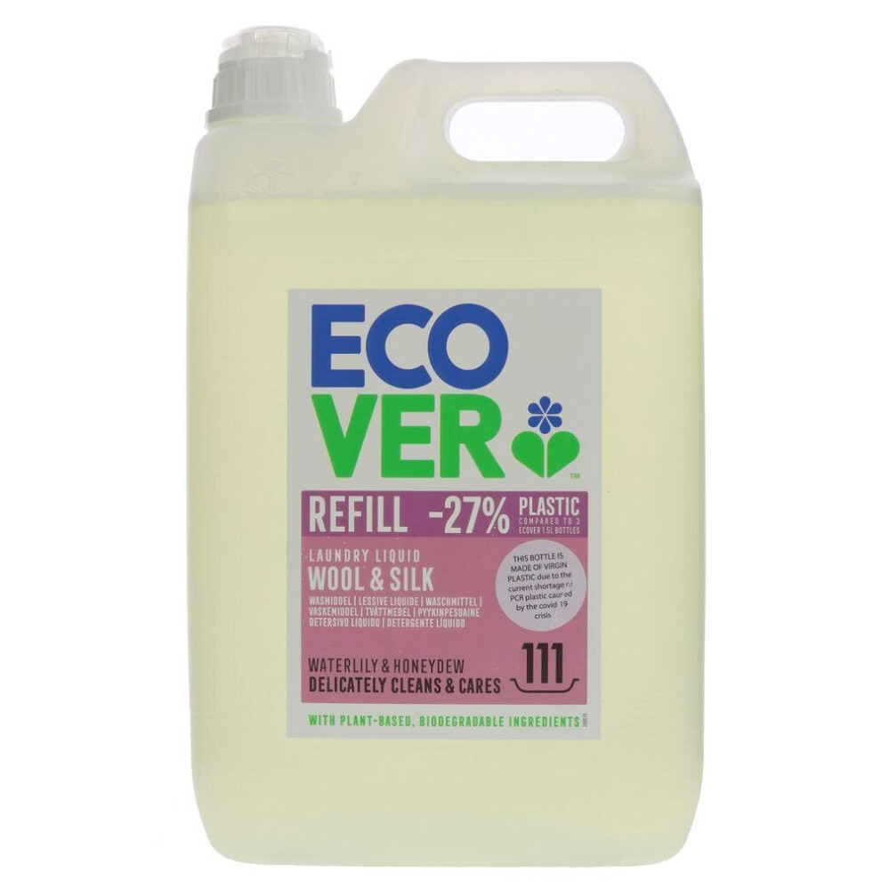 Ecover Delicate Laundry Liquid Wool and Silk Waterlily and Honeydew 5 Litre