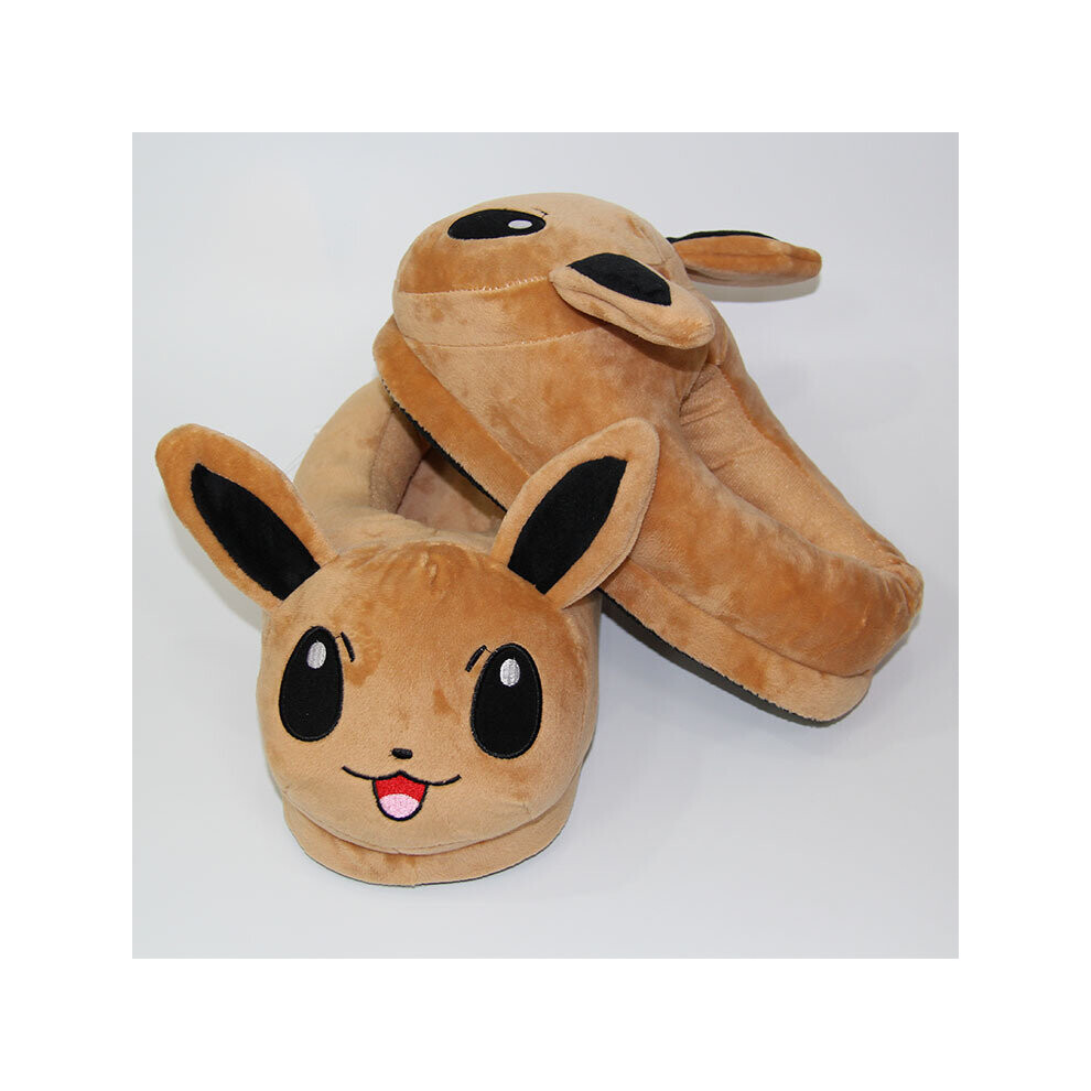 (Eevee) Cartoon animation creative funny plush slippers