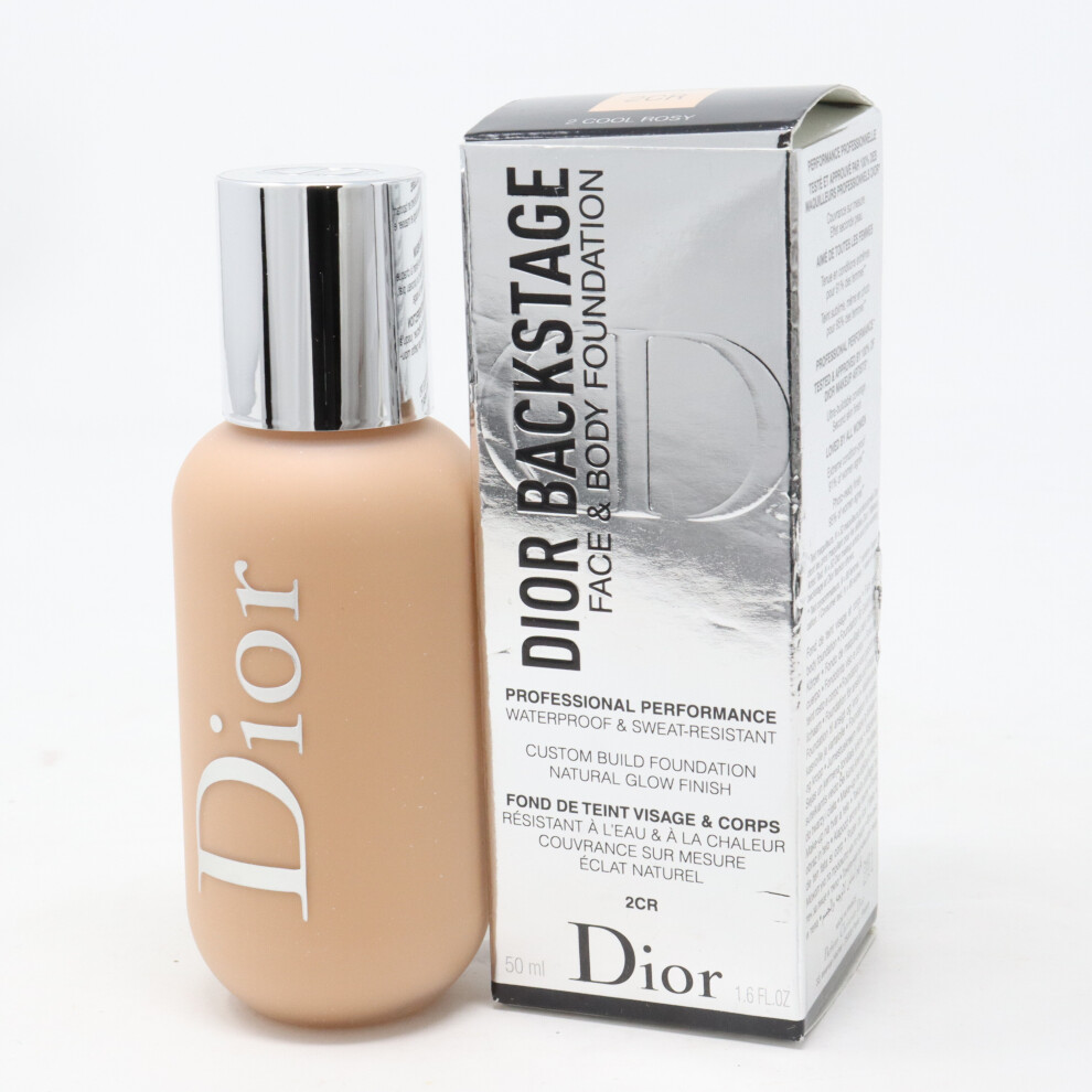 (2 Cool Rosy) Dior Backstage Face & Body Foundation  1.6oz/50ml New With Box