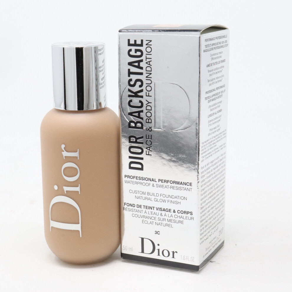 (3 Cool) Dior Backstage Face & Body Foundation  1.6oz/50ml New With Box