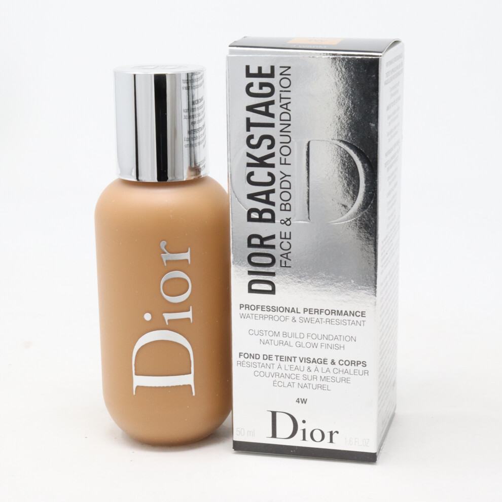 (4 Warm) Dior Backstage Face & Body Foundation  1.6oz/50ml New With Box