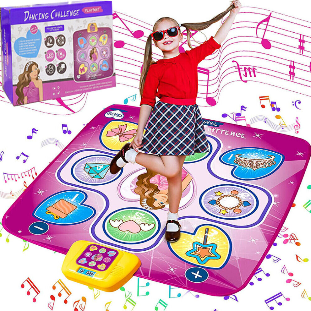 Dance Mat for Girls Toys Kids Dance Mat Music Dance Mat with Led Light