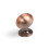 (31mm Knob) Brushed Dark Copper Cup Handle 76mm & Oval Knob 1