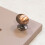 (31mm Knob) Brushed Dark Copper Cup Handle 76mm & Oval Knob 2