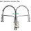 Kitchen Sink Mixer Taps Brushed Nickel Kitchen Tap with Pull Out Spray 360° Single Handle Kitchen Tap 3
