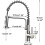 Kitchen Sink Mixer Taps Brushed Nickel Kitchen Tap with Pull Out Spray 360° Single Handle Kitchen Tap 7