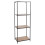 Schwarzes Metallregal 46x30x130 cm 1