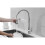 (Style-Silver) Kitchen Tap, Spring Kitchen Sink Mixer Tap Single Handle Lever with Pull Down Sprayer, High Arc Swivel 360° 2 Spray Mode 5
