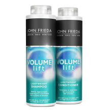John Frieda Luxurious Volume Duo Pack: Shampoo & Conditioner for Fine Hair, 2 x 500 ml - Caffeine Vitality Complex - C-2538001