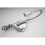 (Style-Silver) Kitchen Tap, Spring Kitchen Sink Mixer Tap Single Handle Lever with Pull Down Sprayer, High Arc Swivel 360° 2 Spray Mode 10