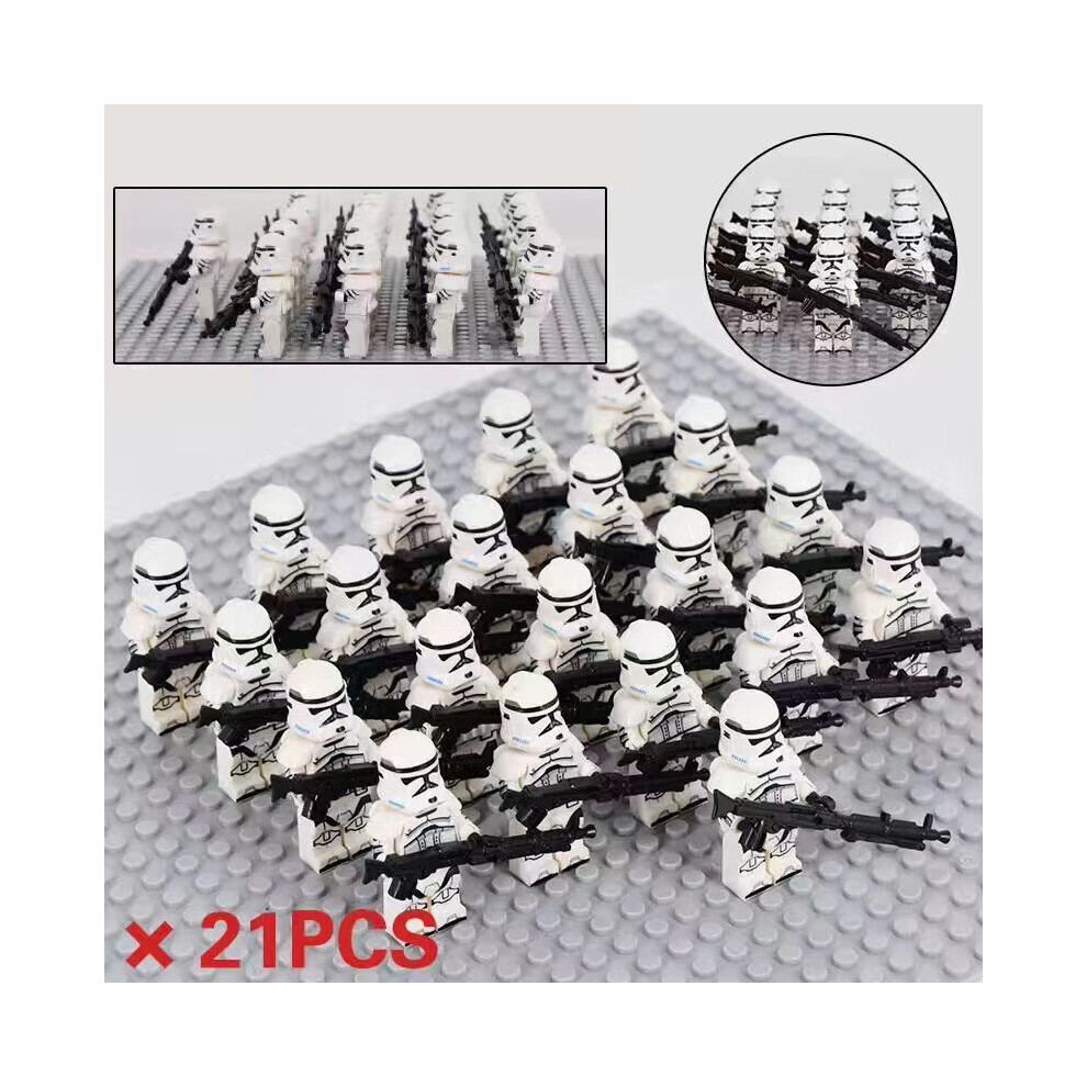 Photos - Action Figures / Transformers  21PCS Star Wars Series - Clone Trooper Legion 501st Death Watch Mandalorian Darth Vader Battle Building Block(Clone Legion)