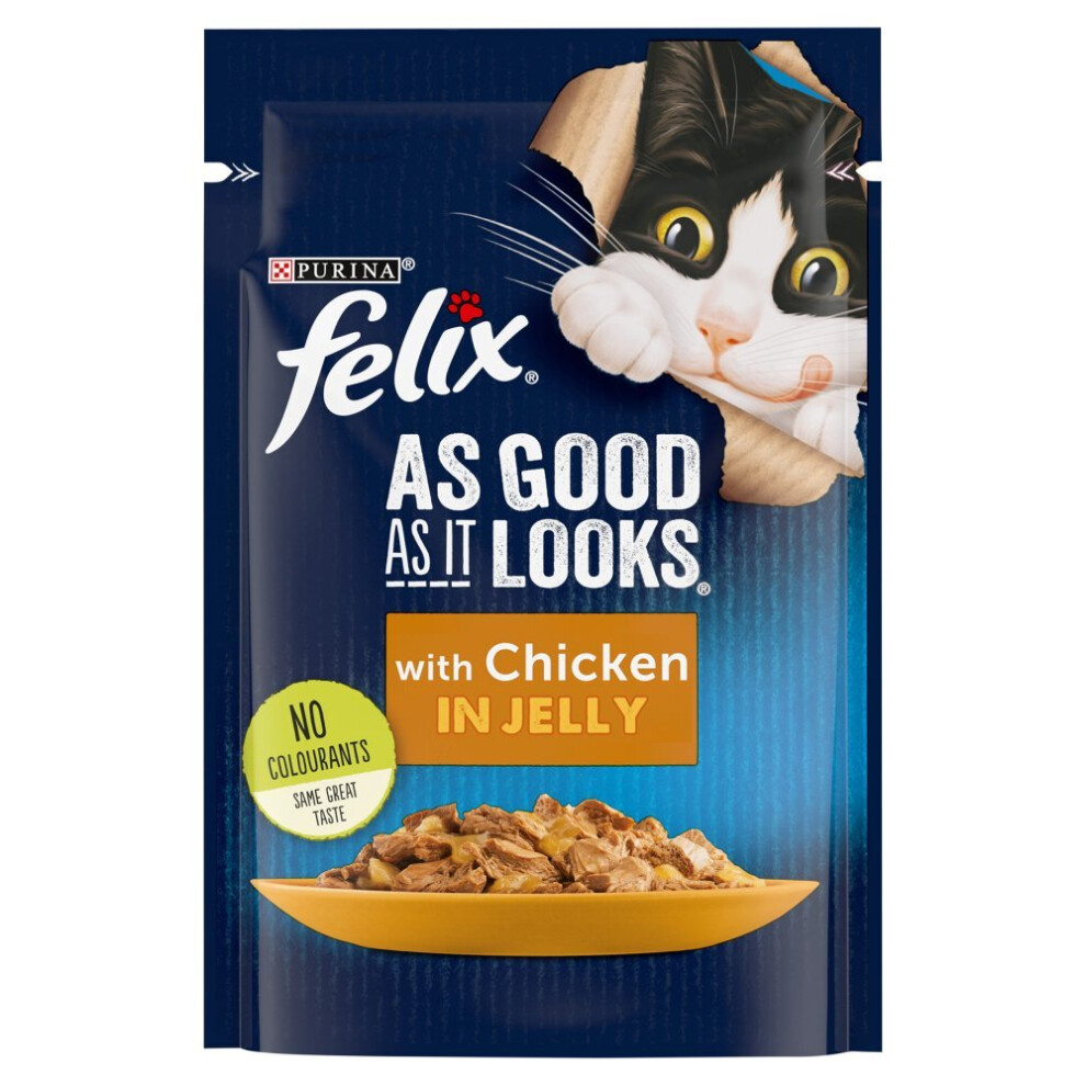 Felix As Good As It Looks With Chicken In Jelly 100G (Pack Of 20)