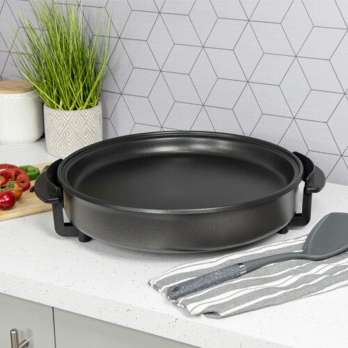 Quest Quest 35500 40cm Multi-Function Aluminium Electric Cooker Pan with Lid 2