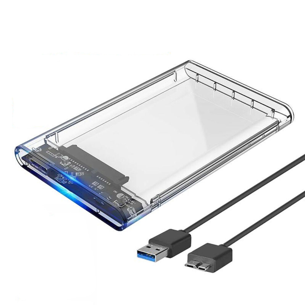 Hard Drive Enclosure 2.5 Inch USB 3.0 SATA Case External Caddy HDD SSD