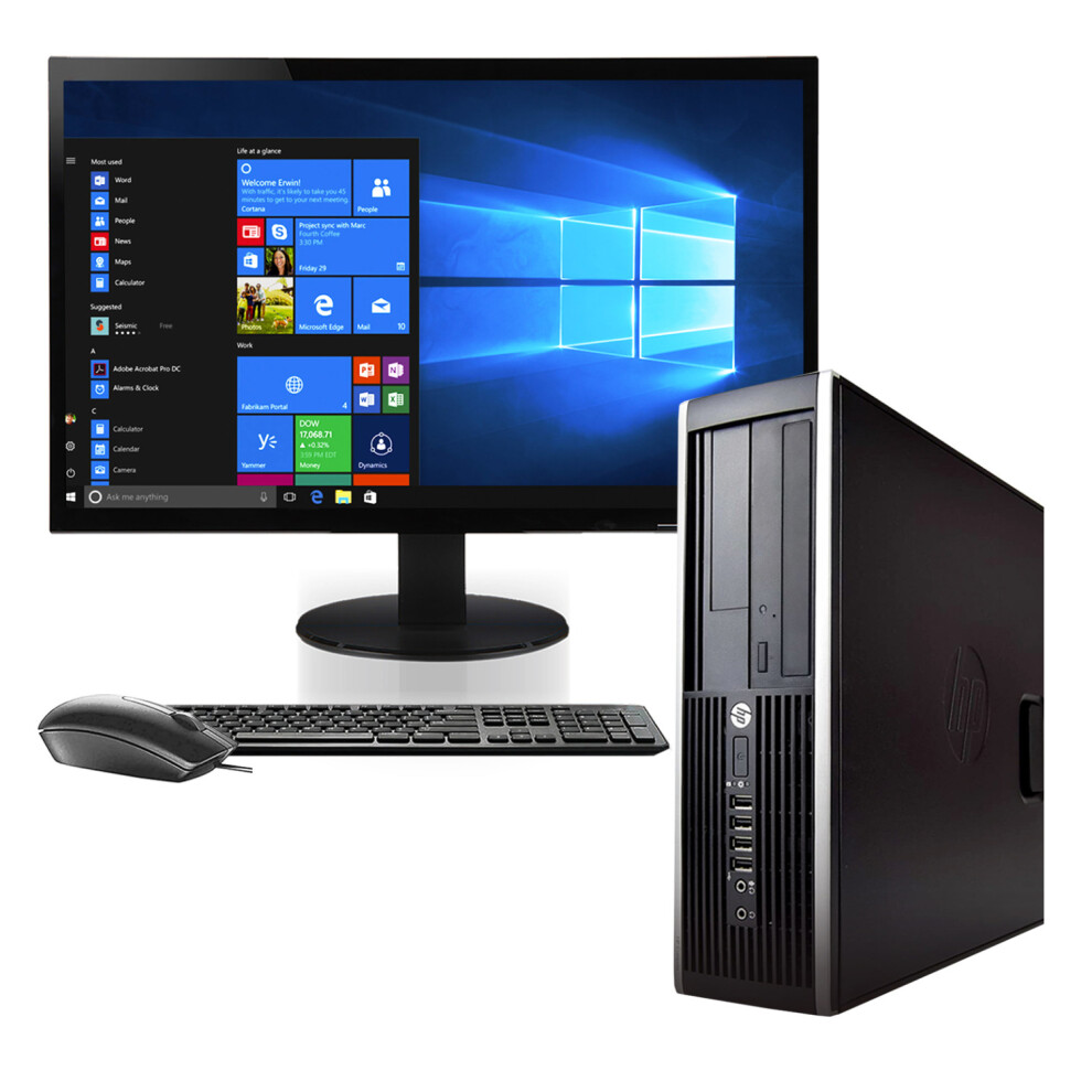 Fcs Dell Hp Pc Core I5 Set 8Gb 500Gb Hdd Win 10 Pro 19" Monitor 5060908884510