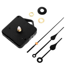 Quiet Silent Quartz Clock Movement Black Hands Mechanism Parts DIY