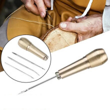 Needles Canvas Leather Sewing Awl Hand Stitcher Tools for Shoes Repair