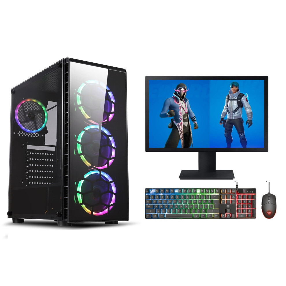 FCS Gaming PC Computer Bundle Intel Quad Core i5 16GB 1TB Win 11 2GB GT730