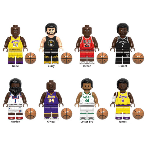 Basketball B 8pcs Football Basketball Rugby Sports SeriesModel Building Block Figure Toy Kids Toy Gift Fit Lego on OnBuy