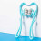 (  Blue) Hand 6 Roller Neck Shoulder Massager Trigger Point Pressure Pain Fatigue 1