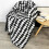Black White Blanket Sofa Office Blanket Cross Pattern Air Conditioner Blanket 2
