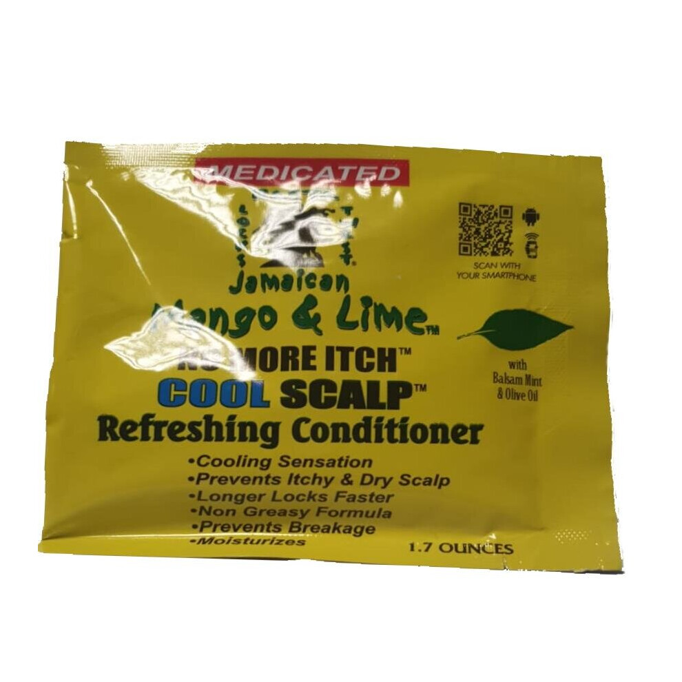Jamaican Mango And Lime Jamaican Mango & Lime No More Itch Cool Scalp Refreshing Conditioner Satchet 1.7Oz