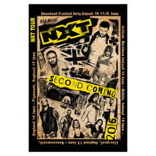WWE NXT: "Second Coming" 2016 UK Tour Match Card / Poster