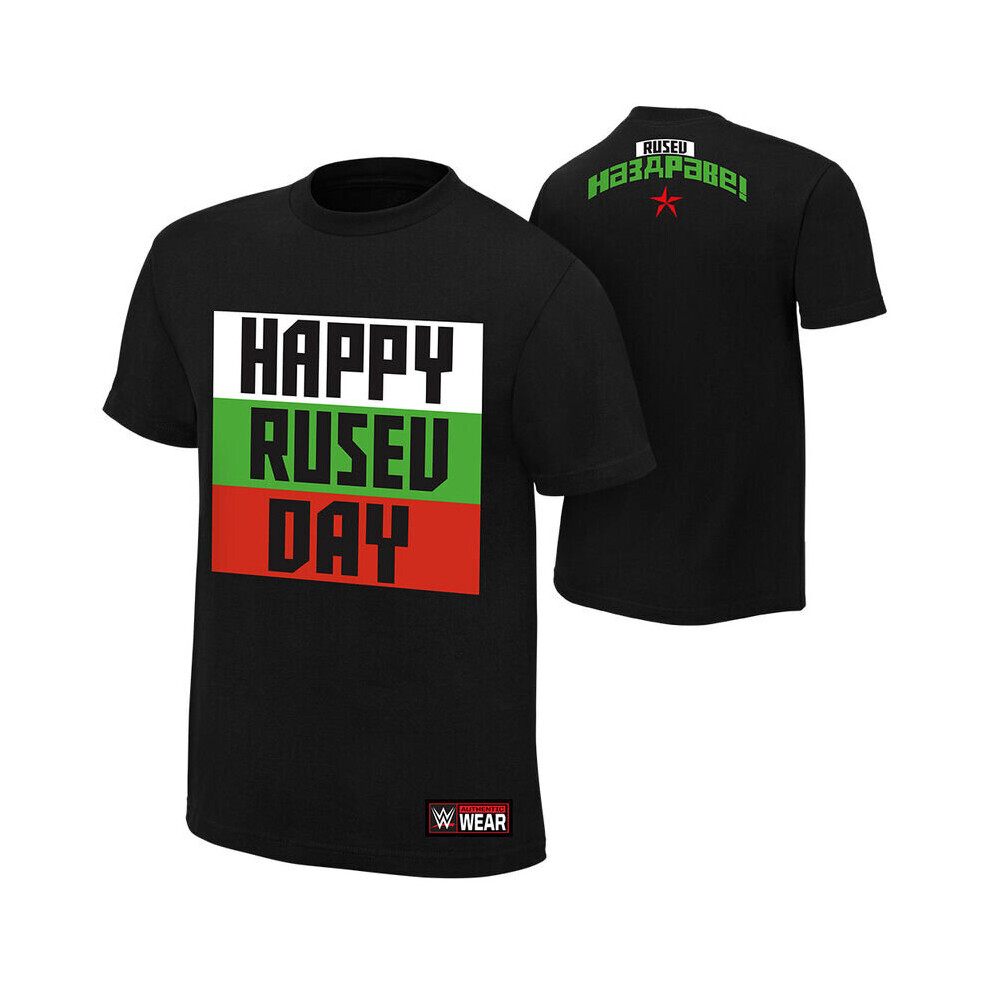 WWE Rusev "Happy Rusev Day" YOUTH [Medium] Authentic T-Shirt