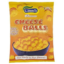 Ginni Cheese Balls 90g (Pack of 10)