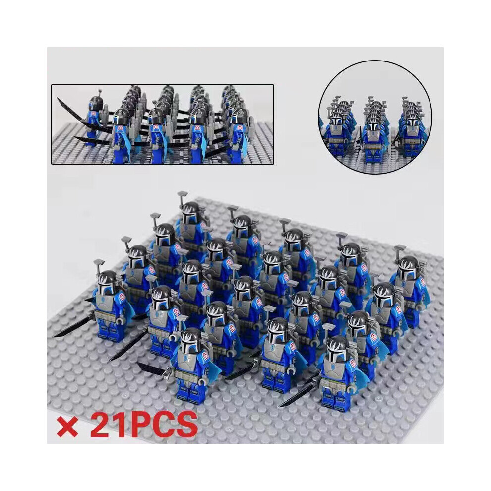 Photos - Action Figures / Transformers  21PCS Star Wars Series - Clone Trooper Legion 501st Death Watch Mandalorian Darth Vader Battle Buildi(Extraordinary Vizsla)