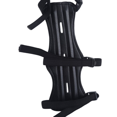 Leather Archery Equipment Arm Guard Protection Forearm Safe Adjustable 1