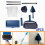 Paint Runner Pro Roller 8Pcs Brush Set Room Painting Wall Handle Decorating 5