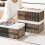 Living And Home (7) Folding Clothes Organiser Wardrobe Drawer Storage Box with Dividers 2