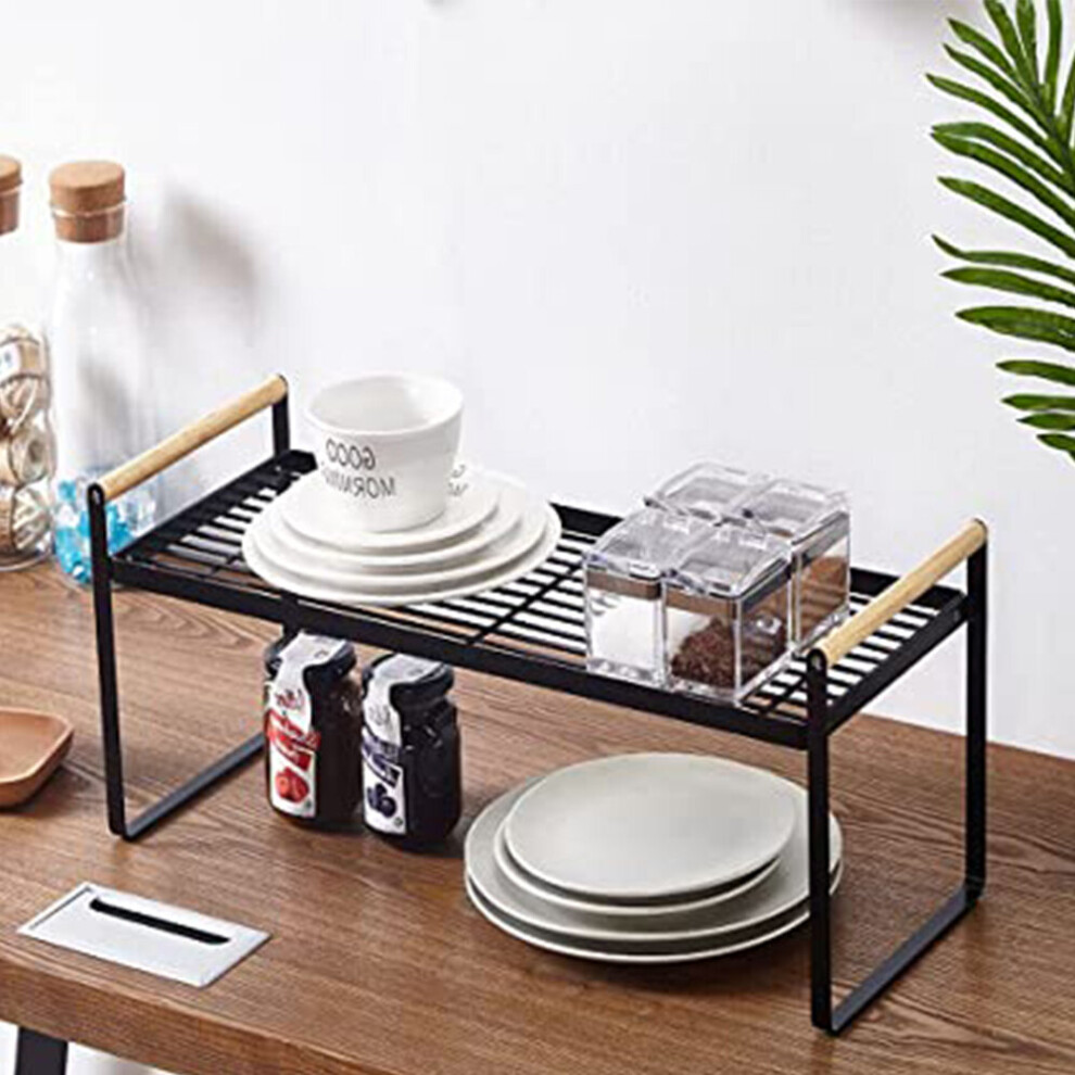 (35cm W x 20.5cm D x 20cm H) Free Standing Kitchen Spice Herb Rack Holder Cupboard Organiser