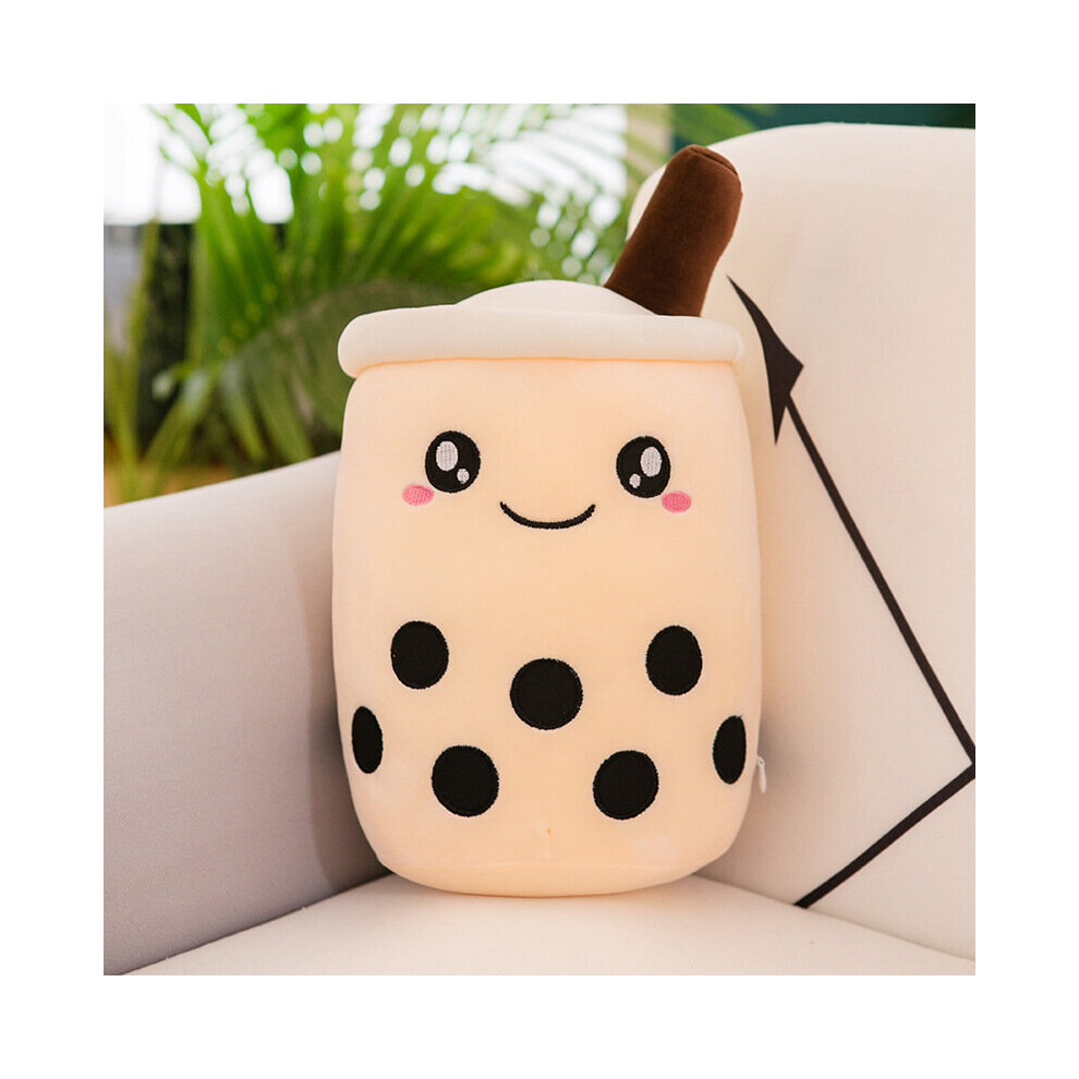 (Beige) 35Cm Bubble Tea Boba Cup Squishmallow Cute Soft Gift Plush Toy Soft Kawaii Uk Beige