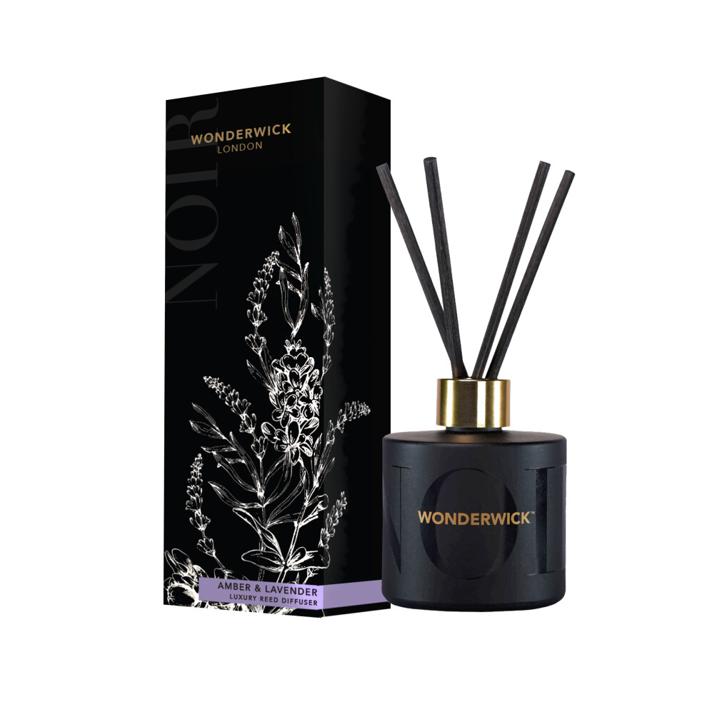 The Country Candle Company Wonderwick Noir Reed Diffuser - Amber & Lavender