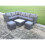 Fimous Fimous 8 Seater Rattan Corner Sofa Set Square Coffee Table Footstool 2