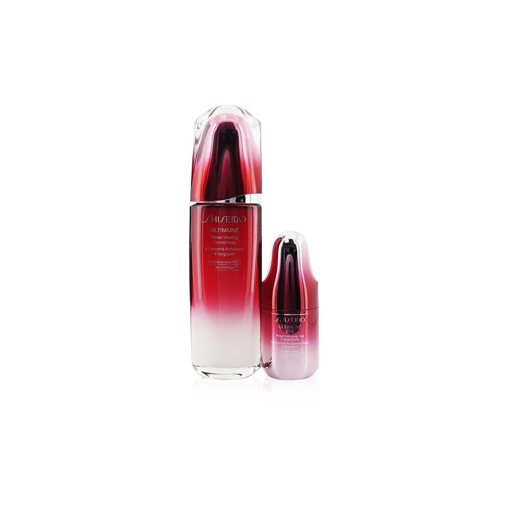 Shiseido Ultimune Power Infusing (ImuGenerationRED Technology) Set: Face Concentrate 100ml + Eye Concentrate 15ml 2pcs