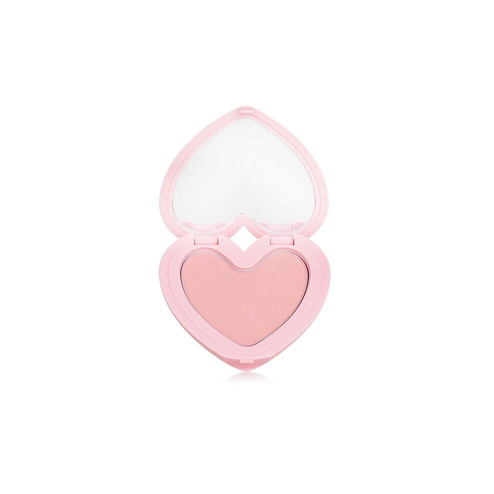 Lilybyred Luv Beam Cheek(Ad) (02_Dollish Rose) - Heart Shaped Powder Blush With Shimmer Natural-Looking Flush Long-Lasting Radiance Korean Bea