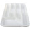(WHITE) Plastic Cutlery Tray Organiser  5 Compartment 1