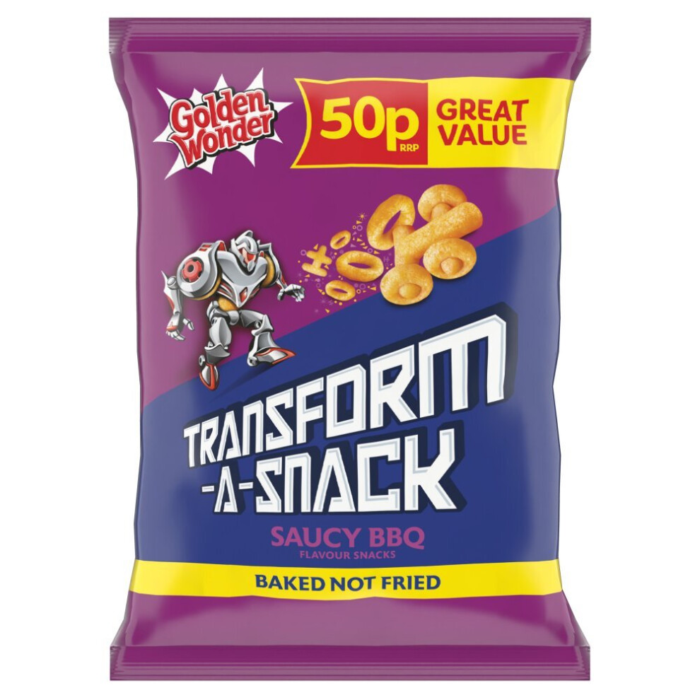 Golden Wonder Transform-A-Snack Saucy BBQ Flavour Snacks27g(Packof 30)