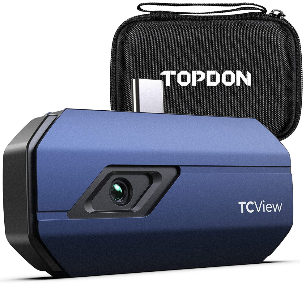 Thermal Imaging Camera, TOPDON TC001 256x192 IR High Resolution Thermal Imager Optimized Temperature Accuracy for Smartphones, Tablets & PC