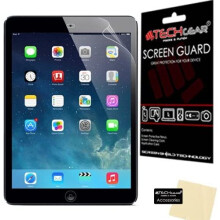 TECHGEAR Screen Protector for iPad Air 9.7" & iPad Air 2 (iPad 5 & 6) - Clear Lcd Screen Protectors with Cloth & Application Card