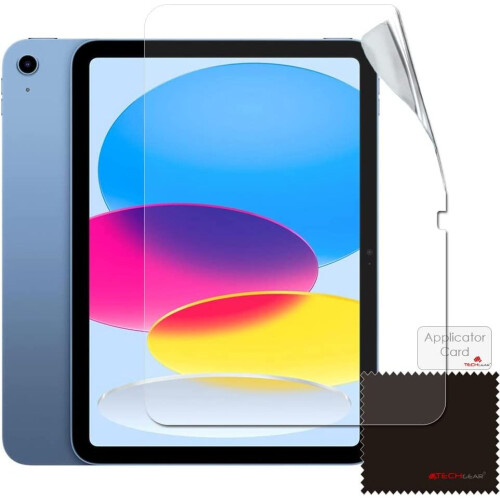 Techgear TECHGEAR 3 Pack Screen Protector for iPad 10.9" 2022, CLEAR Screen Protector Compatible with New Apple iPad 10th Generation 2022 1
