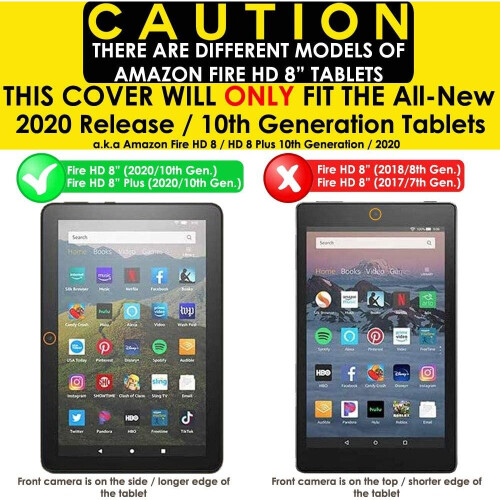 Techgear [2 Pack] TECHGEAR Ultra CLEAR Screen  Designed for Amazon Fire HD 8" Tablets (2022 / 12th Generation & 2020 / 10th Generation) 1