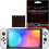 Techgear Switch OLED Screen Protector, TECHGEAR CLEAR LCD Screen Protector  with Cleaning Cloth & Applicator Card Compatible for Nintendo Switch OLED 7" 2021 1