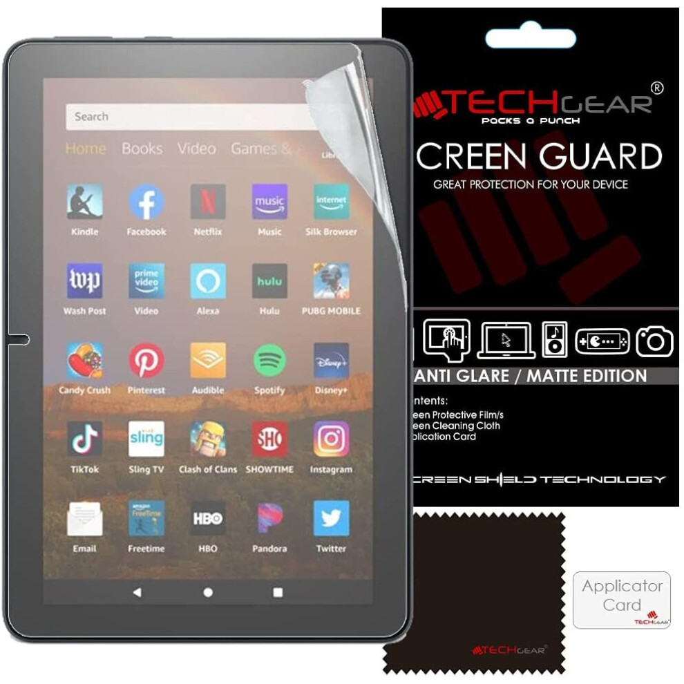 [2 Pack] TECHGEAR Fire HD 8" / HD 8" Plus / HD 8 Kids Anti Glare Screen Protectors, MATTE Screen  Designed for Amazon Fire HD 8" 2022 Tablets