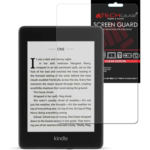 Techgear TECHGEAR Full Screen Protector for Amazon Kindle Paperwhite 4 (2018 Release / 10th Generation) CLEAR Full LCD Display Screen Protector Cover Guard