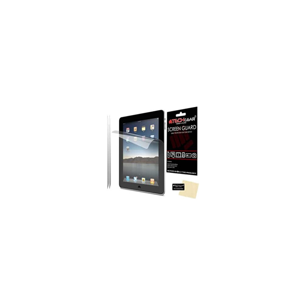 [Pack of 2] TECHGEAR Screen Protectors for iPad 4 / 4th GEN - Clear Screen Protectors with Cleaning Cloth & Application Card