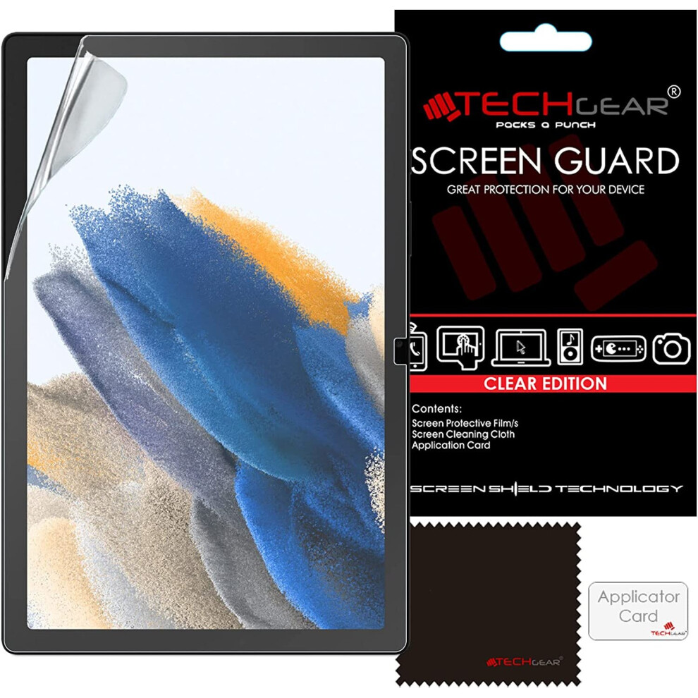 TECHGEAR Galaxy Tab A8 10.5" Screen Protectors (SM-X200 / SM-X205), Ultra CLEAR Screen Protector  Designed for Samsung Galaxy Tab A8 10.5" 2022